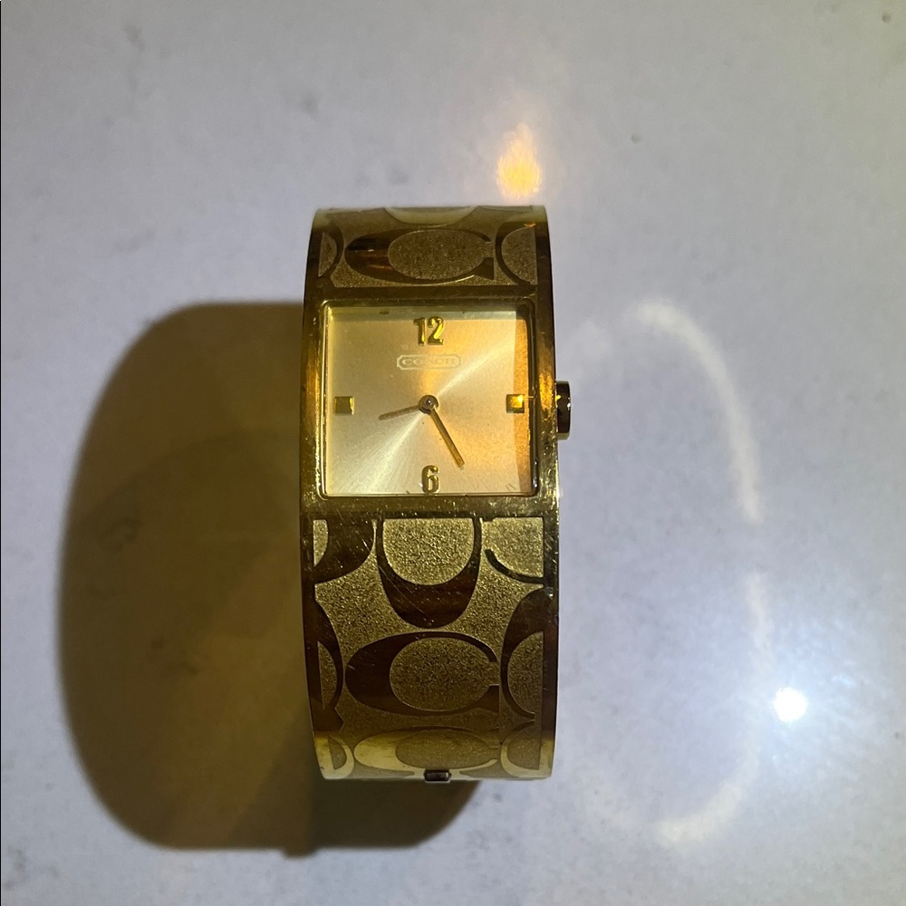 Coach Gold Geometric Watch